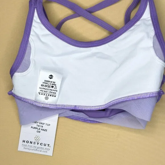 Honeycut Purple Haze Set Honey Drip Top & Brat Shorts Child Medium CM - Picture 4 of 13